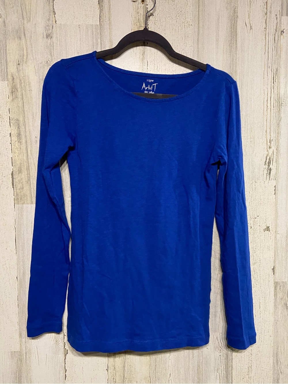 NWT J.Crew Artist T Cotton Long Sleeve Small